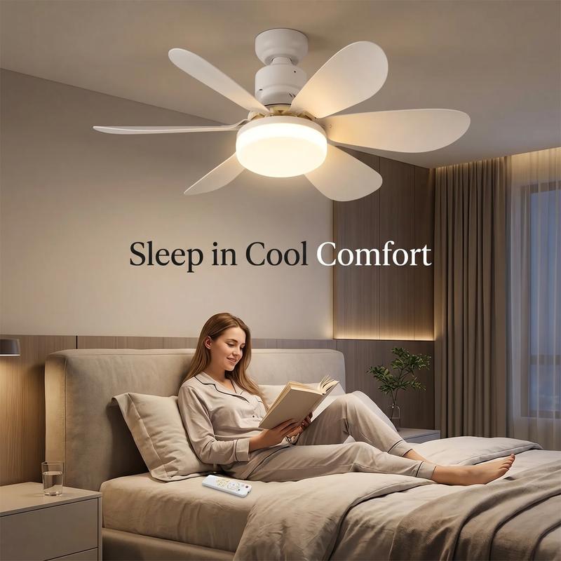 2-in-1 Dimmable E27 LED Fan Light