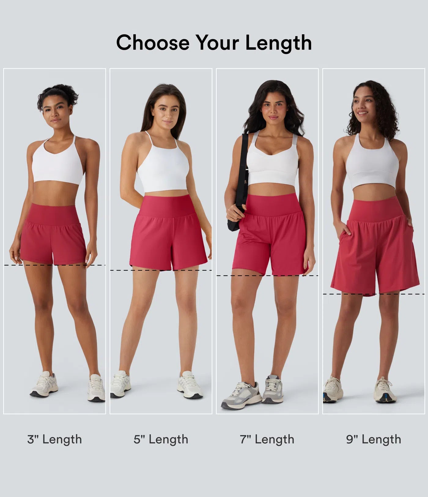 High-Waisted 2-in-1 Cooling Yoga Shorts with Pockets