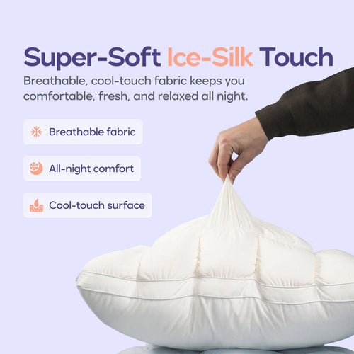 Cool-touch breathable ice-silk style fabric